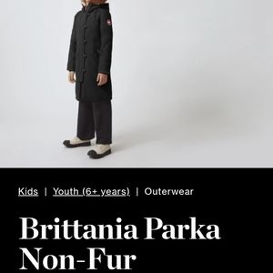 Canda Goose Brittania Non-Fur Parka youth